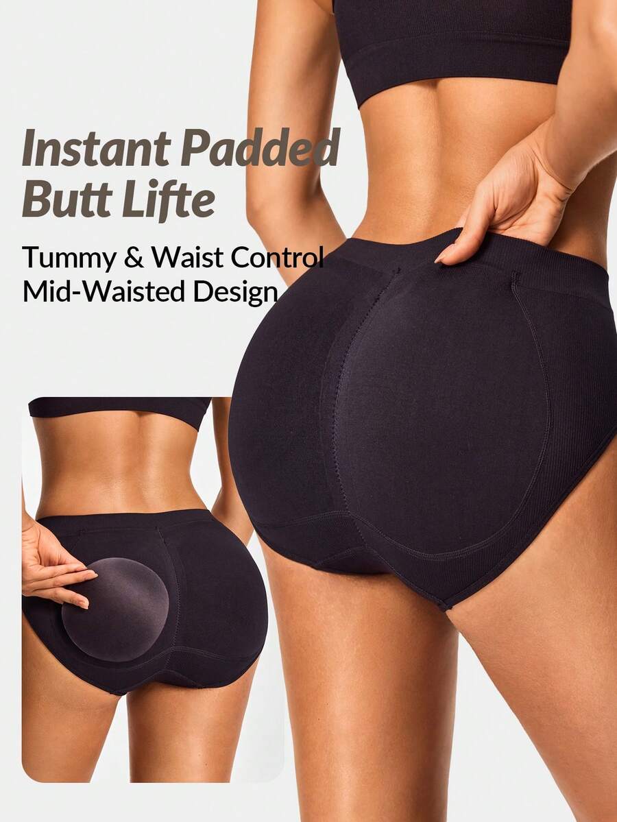 Seamless Mid-Rise Padded Brief - Seamless Underwear Women のレビューと価格