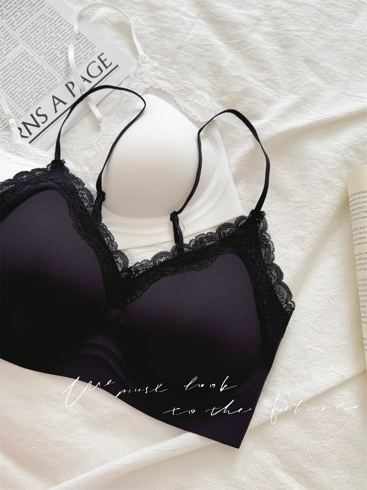 French Style Lace Bralette Fem - Bralette Wireless Soft のレビューと価格