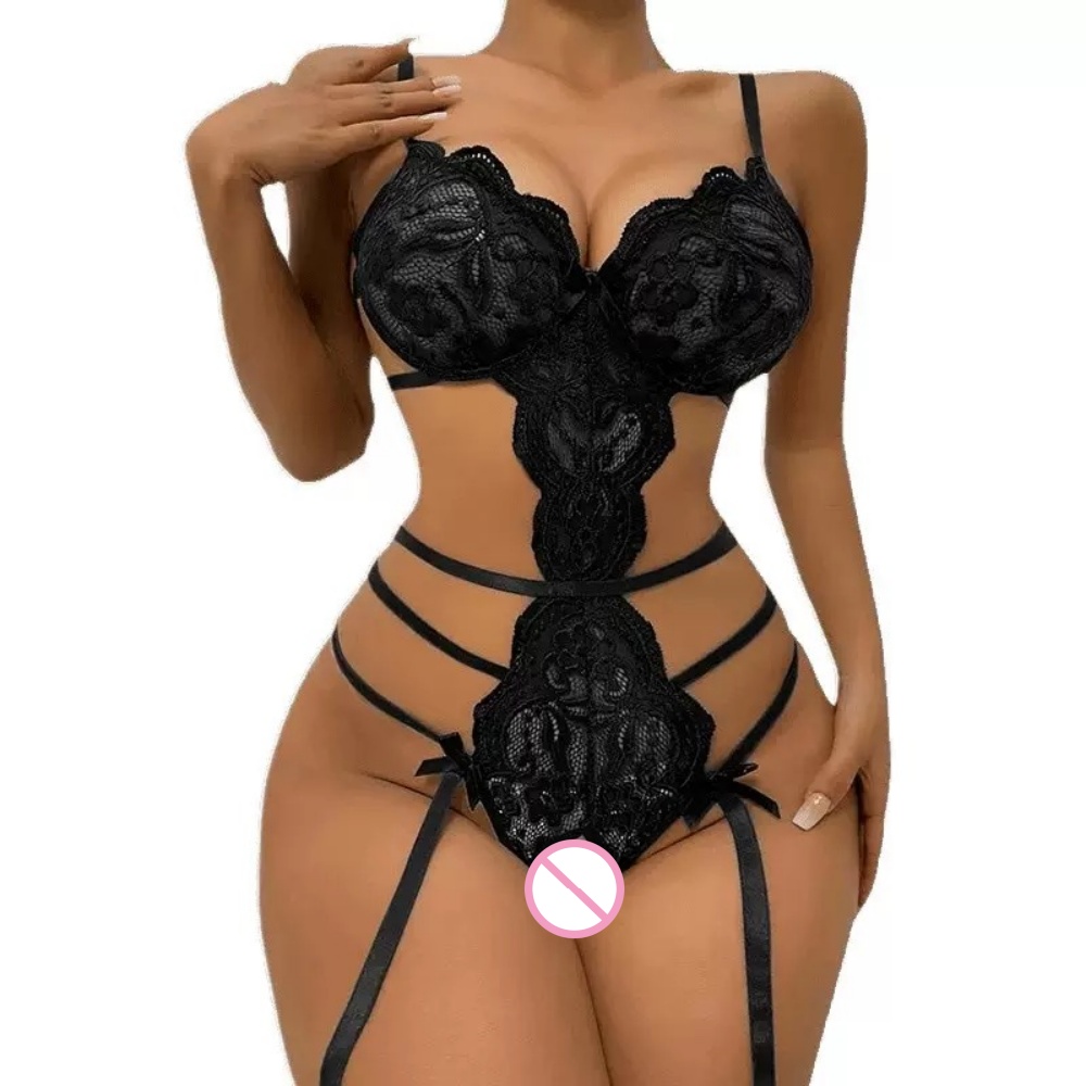 Sexy Lace Open Crotch Teddy Bo - Lace Teddy Lingerie のレビューと価格
