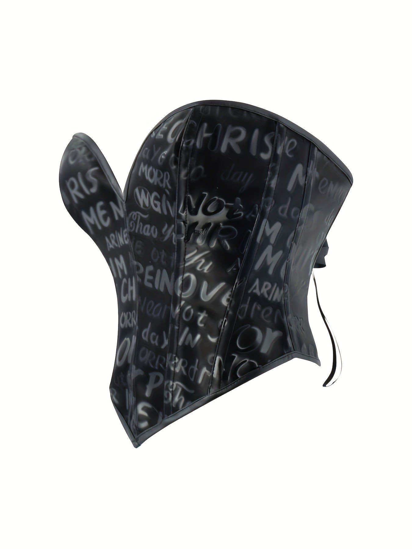 Black letter printed strapless - Corset Waist Cinch のレビューと価格