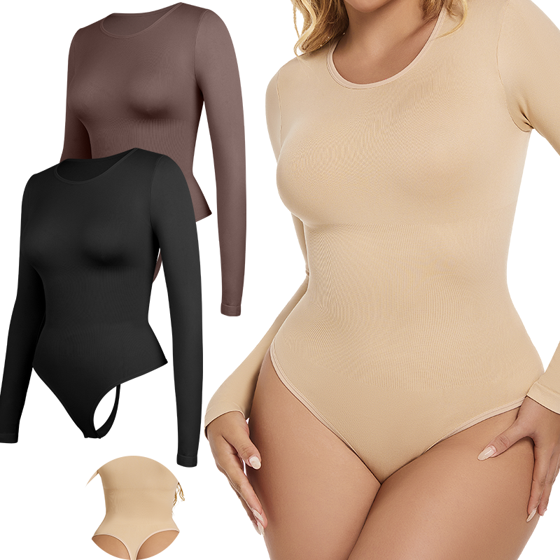 Women Full Body Shaper Long Sl - Shapewear Bodysuit Firm のレビューと価格