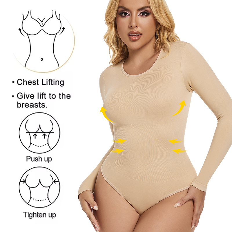 Women Full Body Shaper Long Sl - Shapewear Bodysuit Firm のレビューと価格