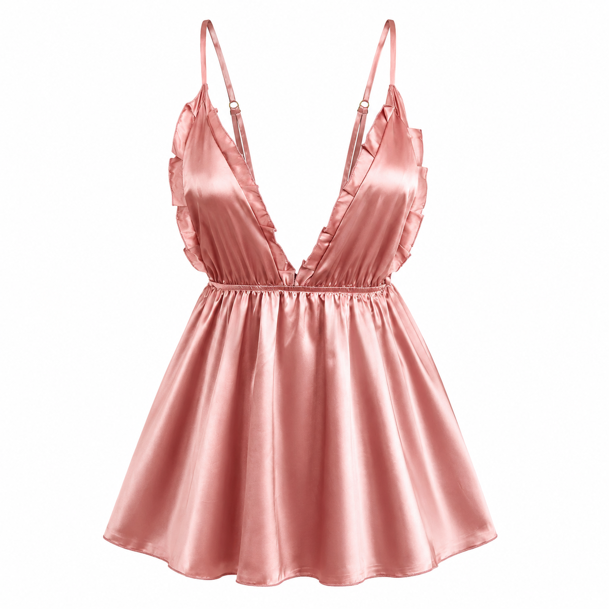Satin Babydoll Nightgown for W - Babydoll Chemise Night のレビューと価格