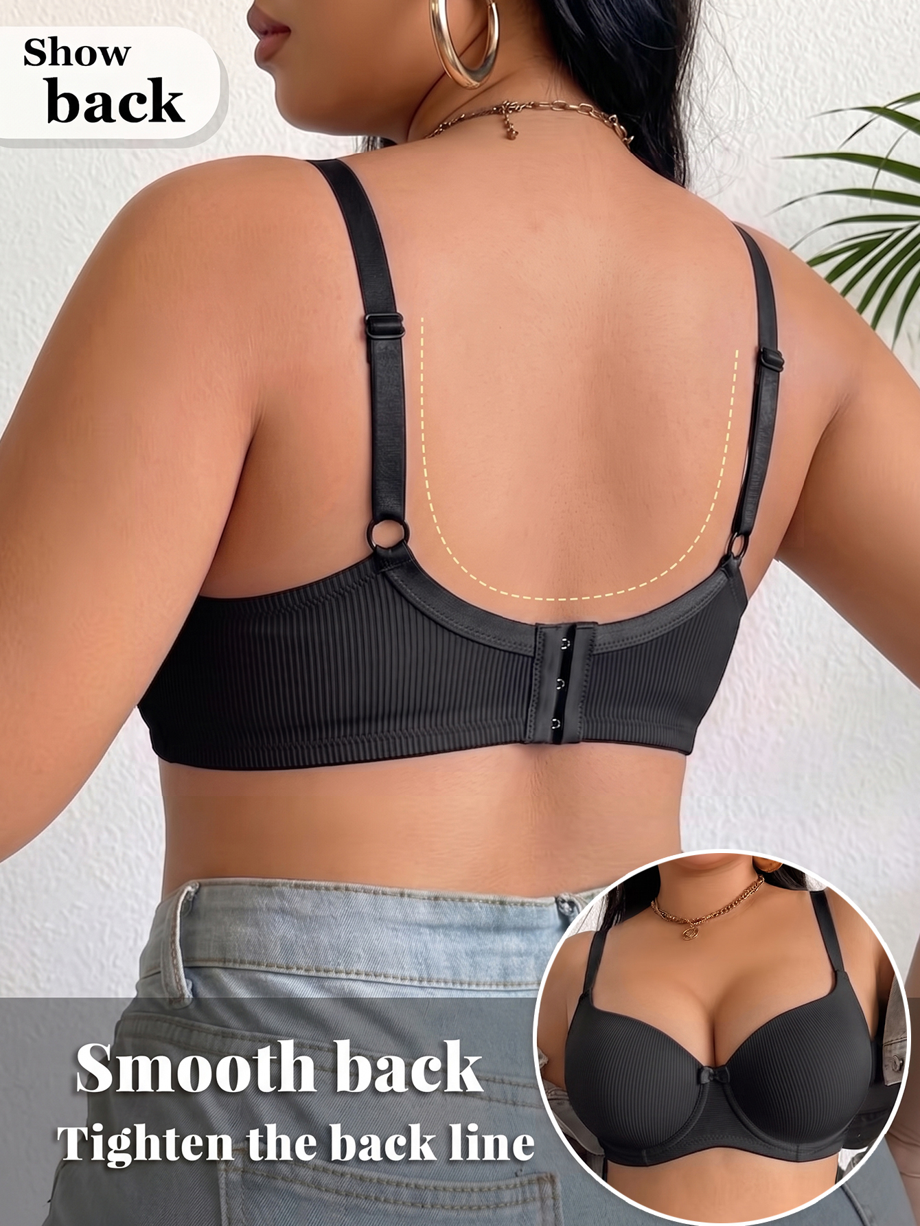 Plus Size Anti-Sagging Women B - Push Up Bra Padded のレビューと価格