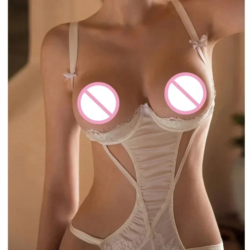 Women Sexy Lingerie Lace Sexie - Lace Teddy Lingerie のレビューと価格
