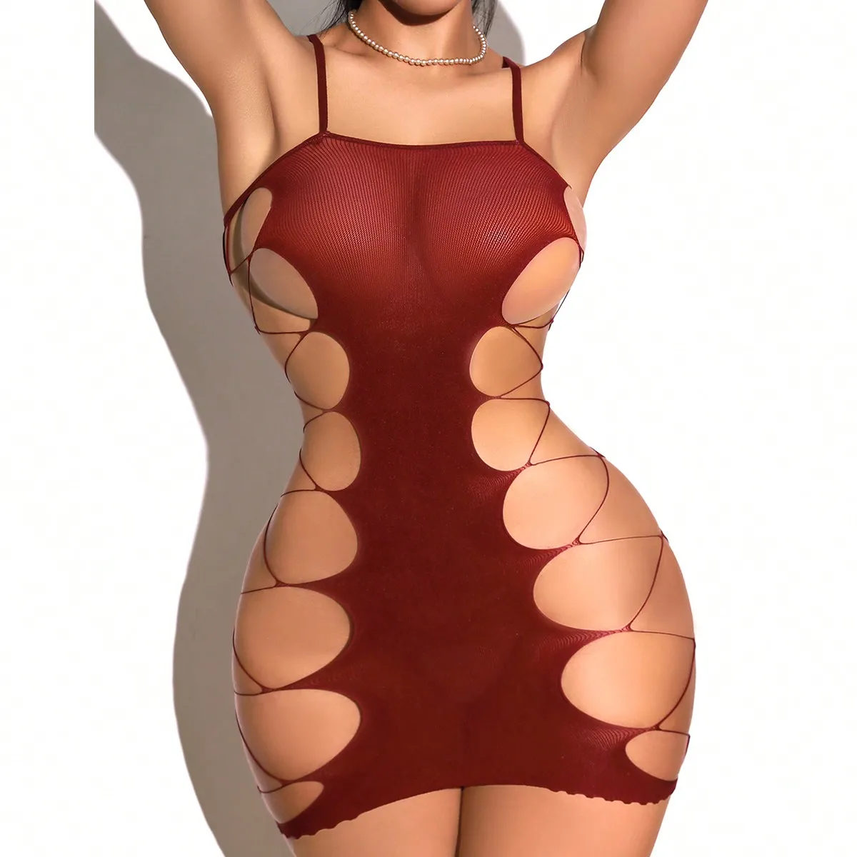 New Fashion Womens body Stocki - Bodystocking Fishnet のレビューと価格