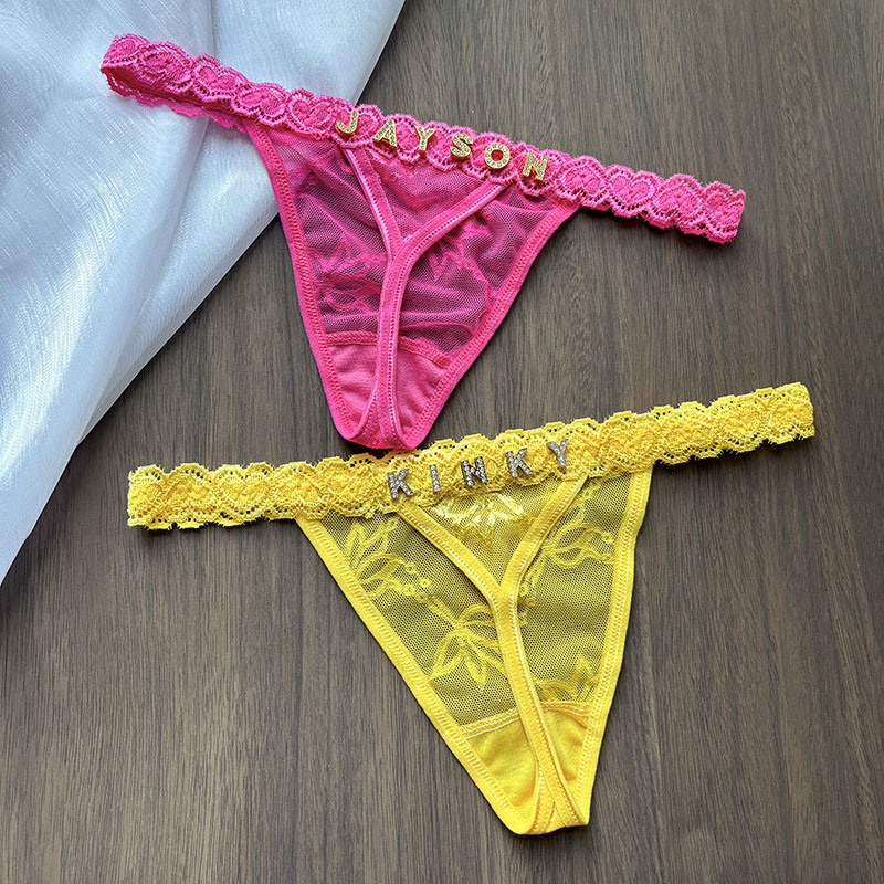 Custom Thong Panties Name Crys - Thong Bikini Women のレビューと価格