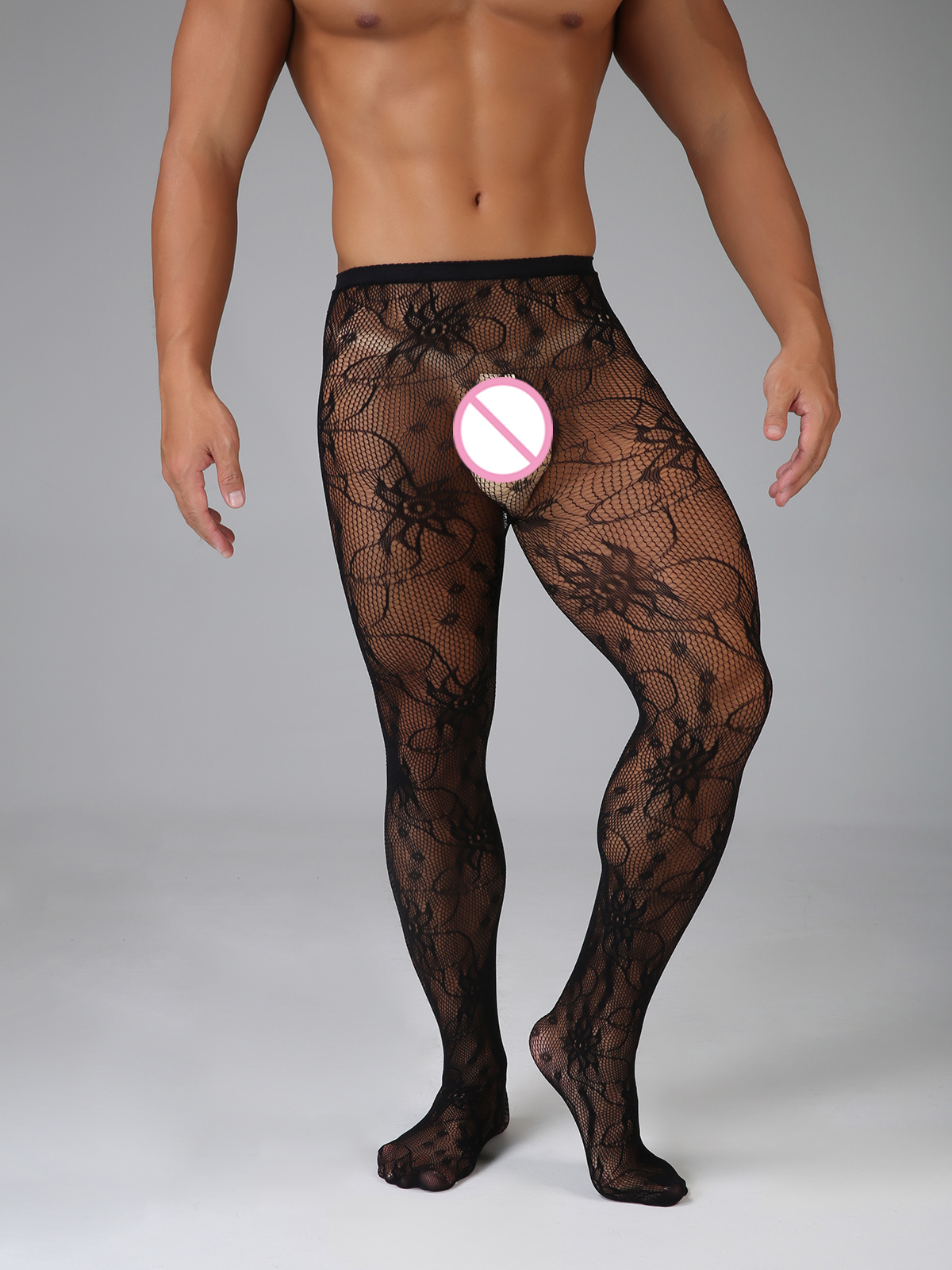 Long Fishnet Sexy Men Thigh Hi - Bodystocking Fishnet のレビューと価格