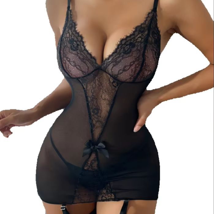 Lace Underwear Set with Stocki - Garter Belt Set のレビューと価格