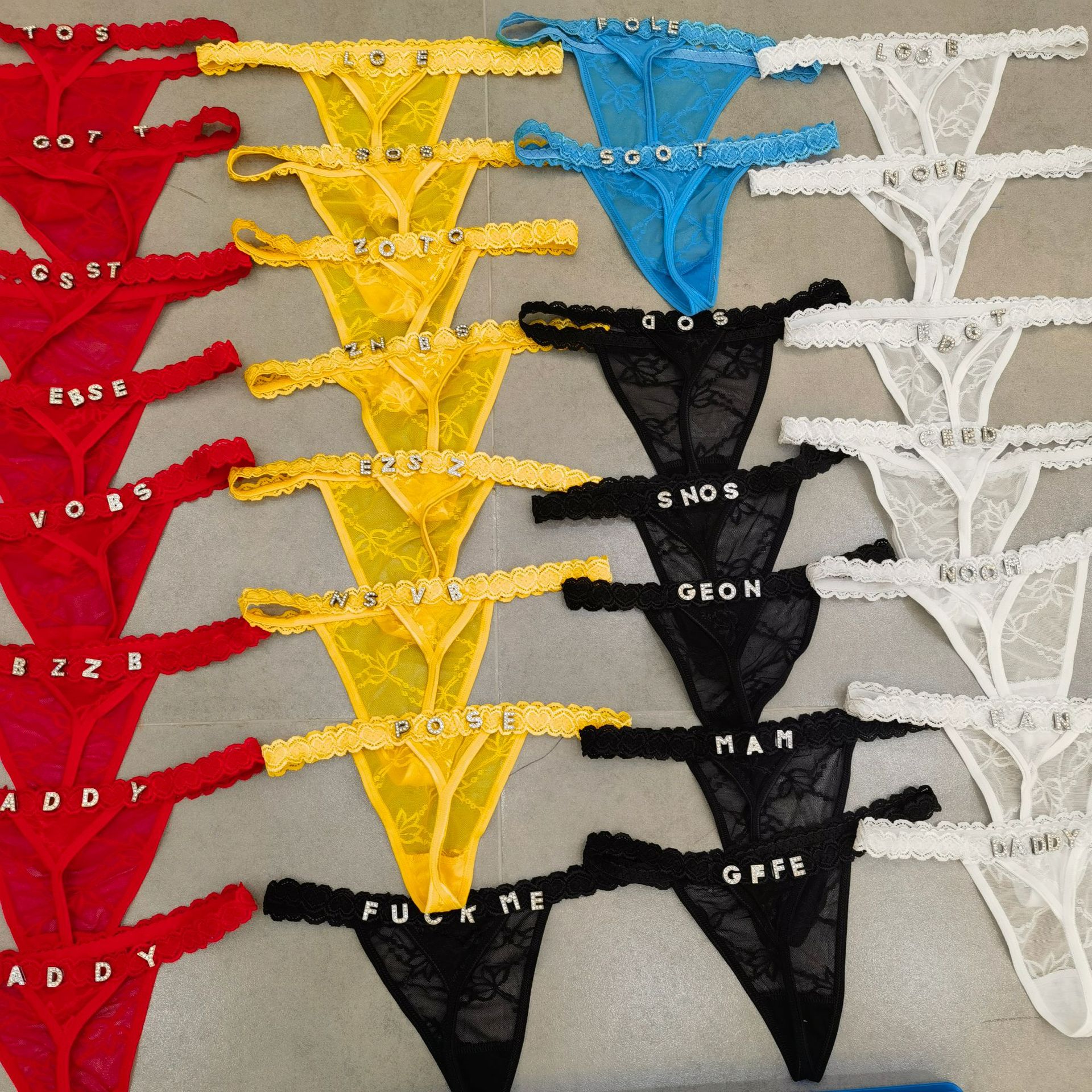 Customize Thongs Crystal Name  - Thong Bikini Women のレビューと価格