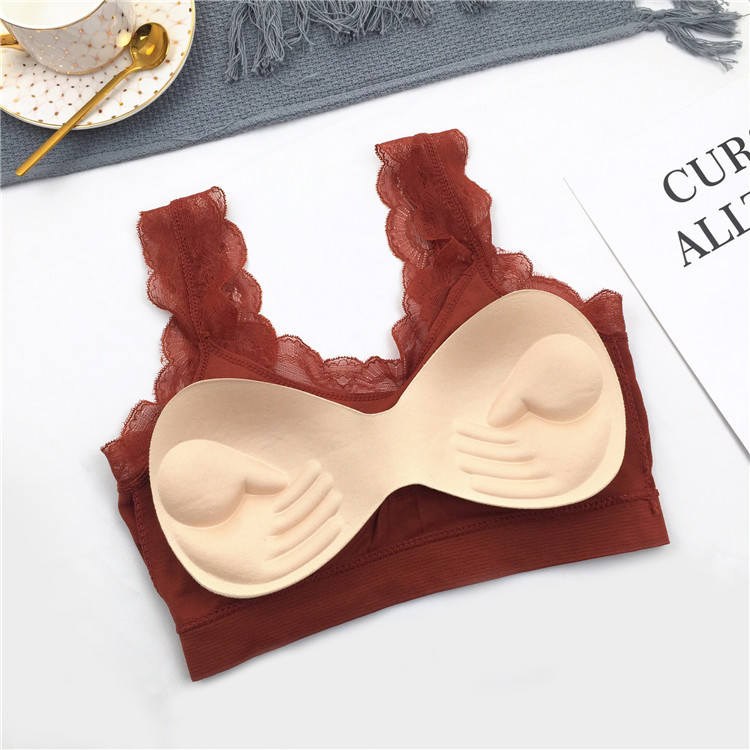 3D Sexy lace Lingerie Seamless - Strapless Bra Backless のレビューと価格