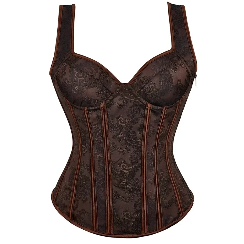 Women Floral Print Corset Top  - Shapewear Bodysuit Firm のレビューと価格