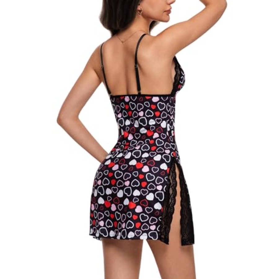 Night Gowns for Women V Neck L - Babydoll Chemise Night のレビューと価格
