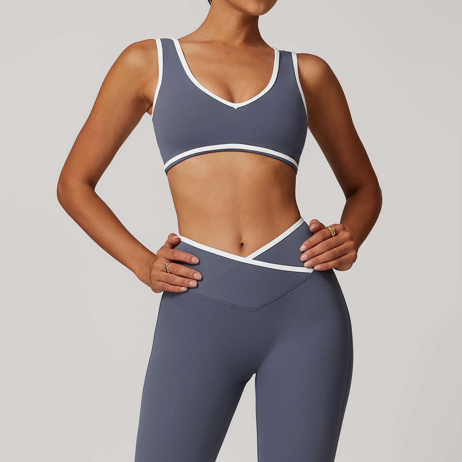 V-Neck Sports Bra Women Top Pu - Sports Bra High Impact のレビューと価格