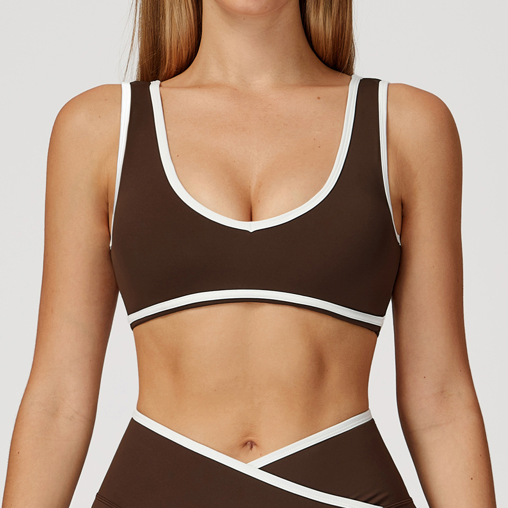 V-Neck Sports Bra Women Top Pu - Sports Bra High Impact のレビューと価格