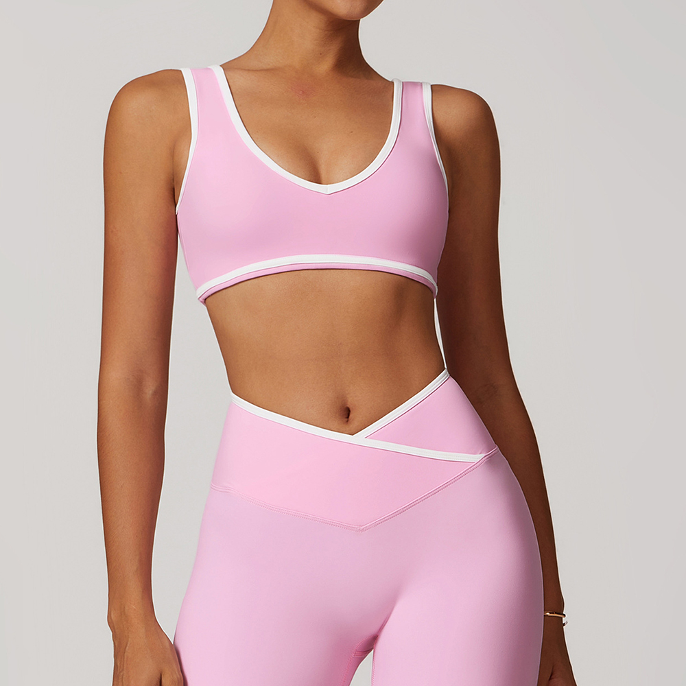 V-Neck Sports Bra Women Top Pu - Sports Bra High Impact のレビューと価格