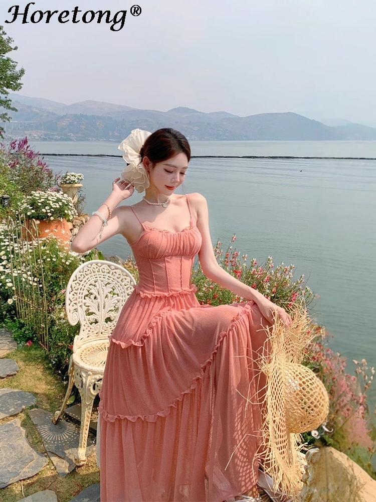 Women's Summer Solid Cami Maxi - Corset Waist Cinch のレビューと価格