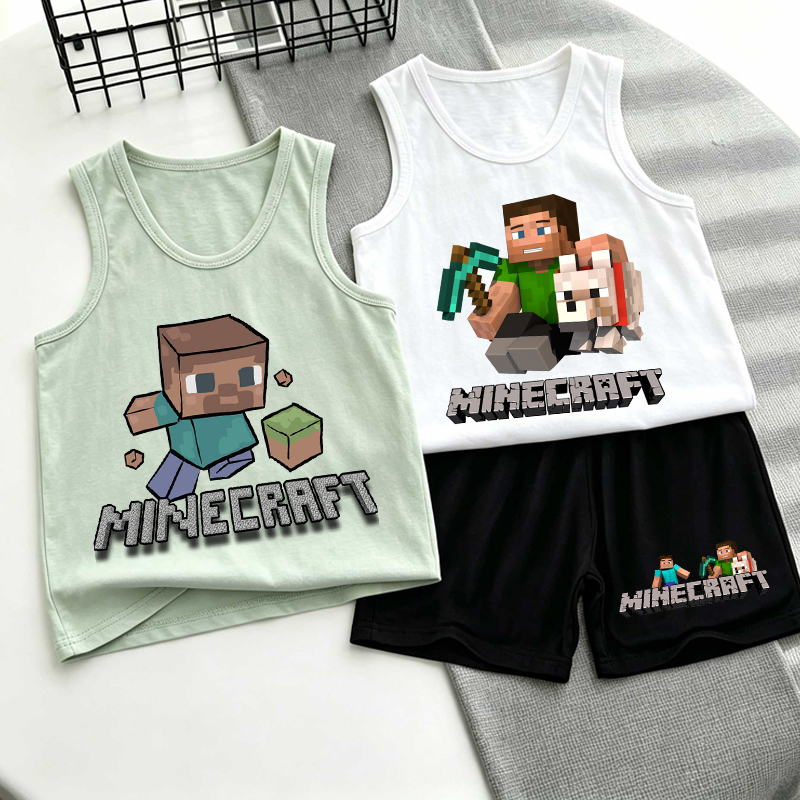 Minecrafted Children Vest+shor - Boyshort Underwear のレビューと価格