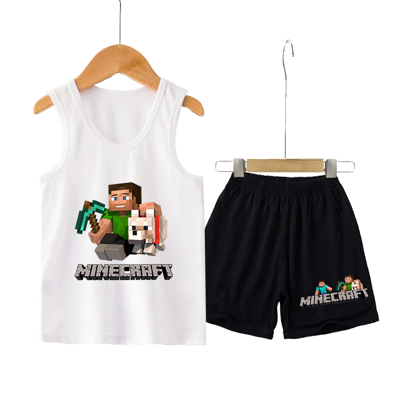 Minecrafted Children Vest+shor - Boyshort Underwear のレビューと価格