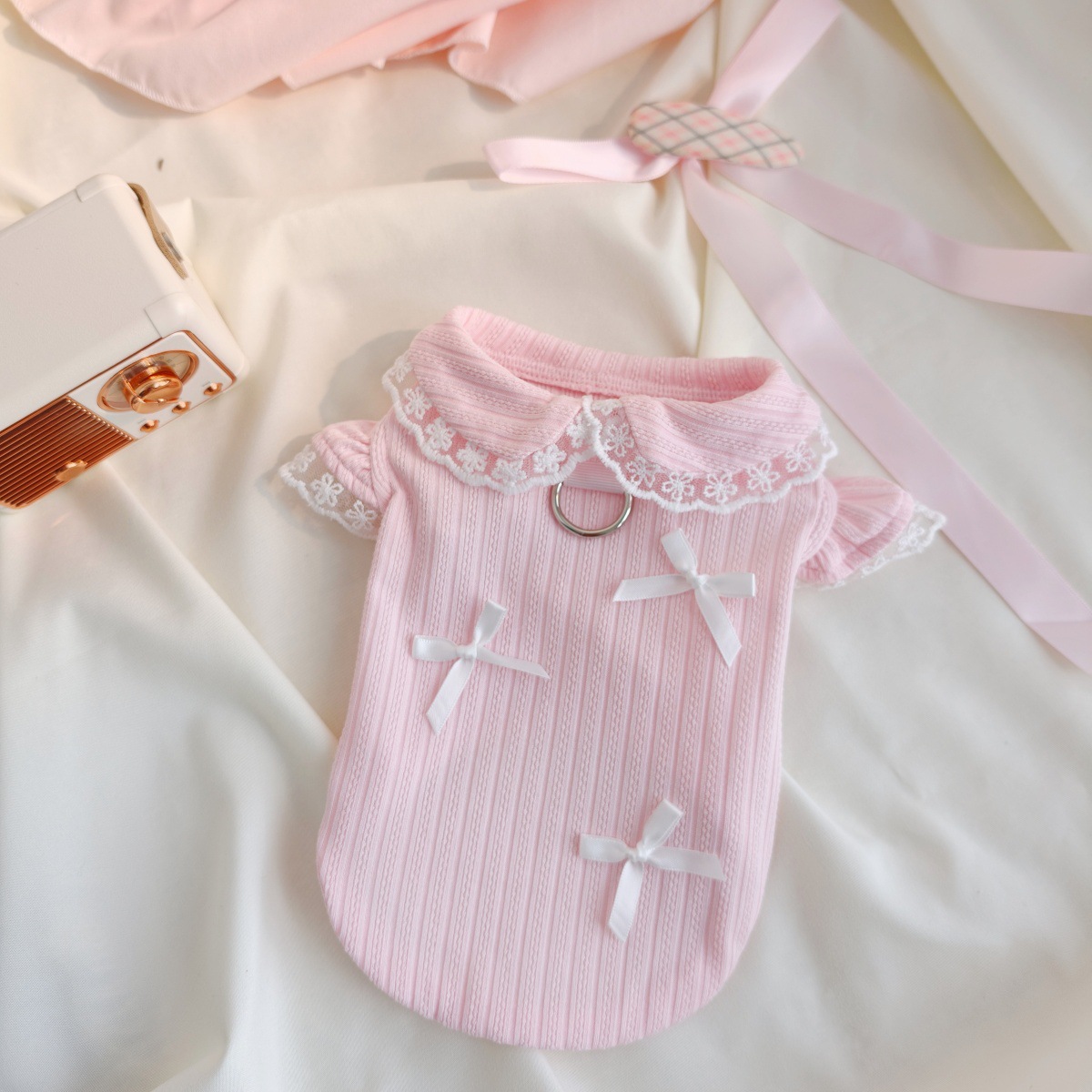 Pet Spring Lace Bow Vest Can P - Lace Teddy Lingerie のレビューと価格
