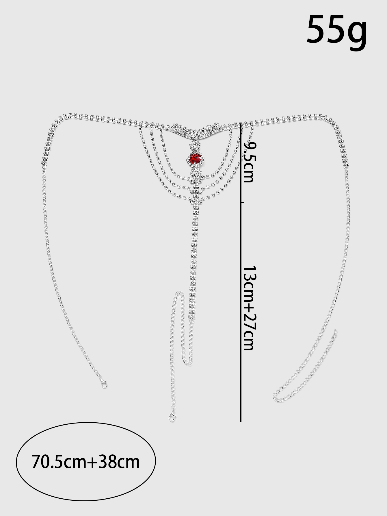 Crystal Rhinestone Body Chain  - Thong Bikini Women のレビューと価格