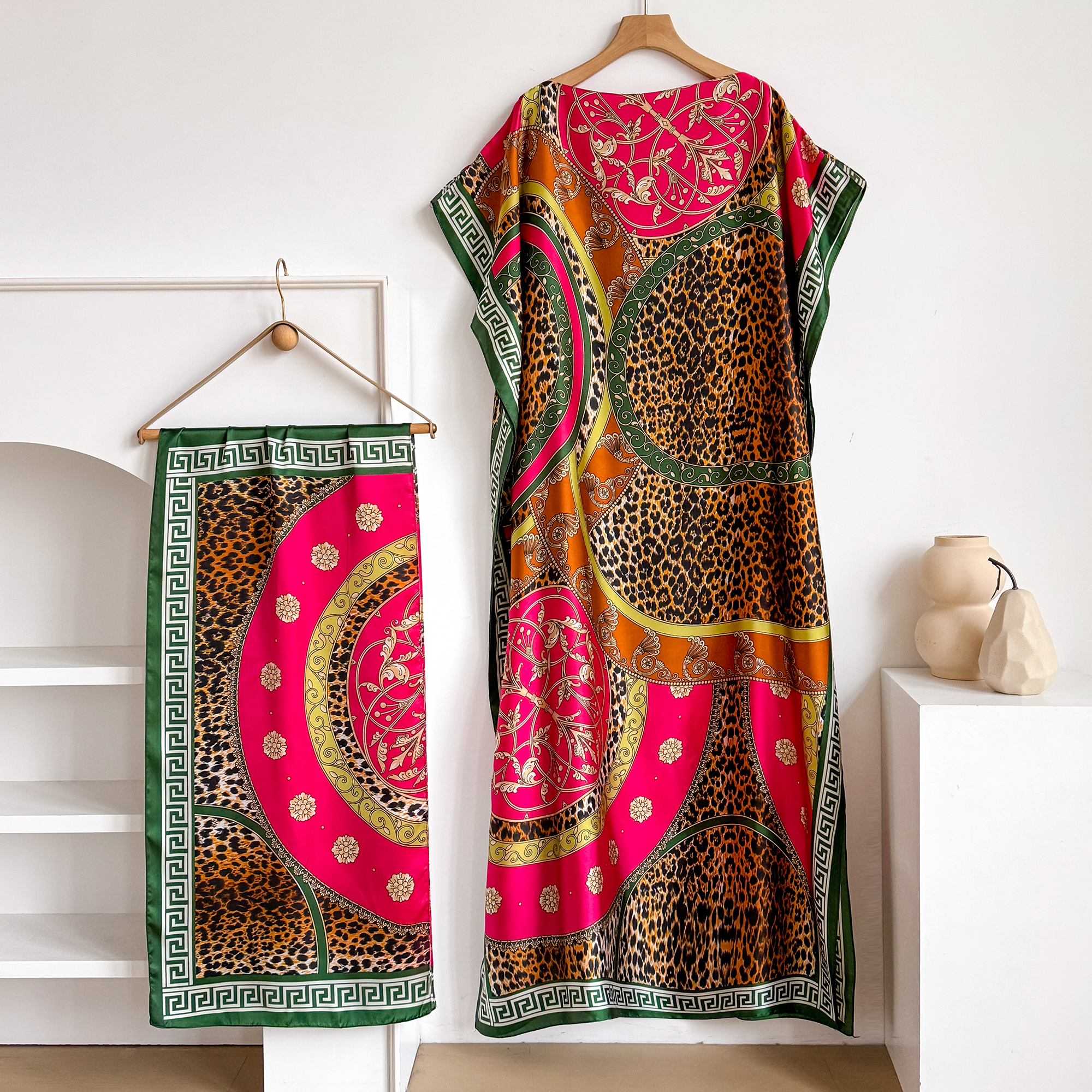 Summer Fashion Oversize Africa - Robe Silk Women のレビューと価格