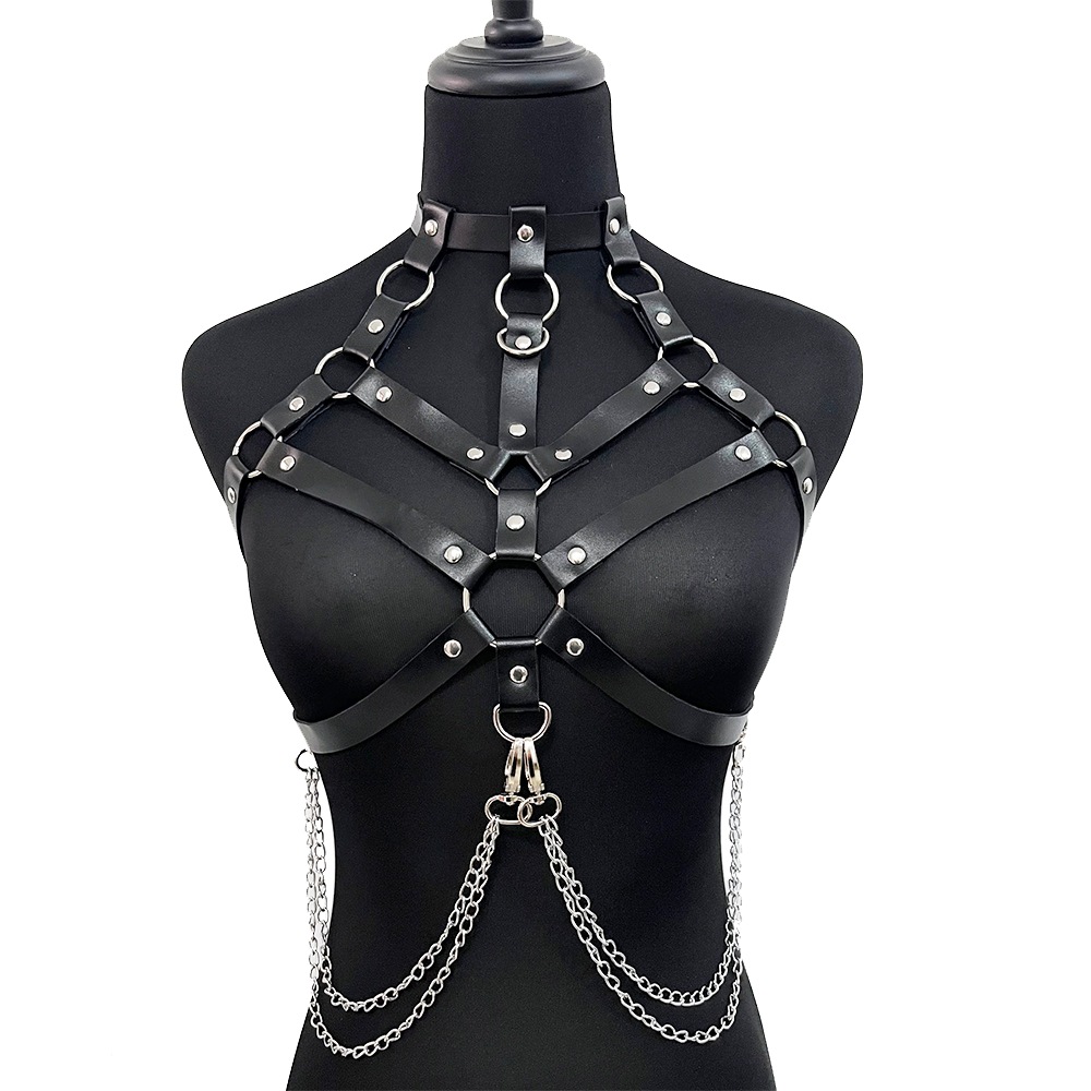 Chain with Leather Lingerie Wo - Garter Belt Set のレビューと価格