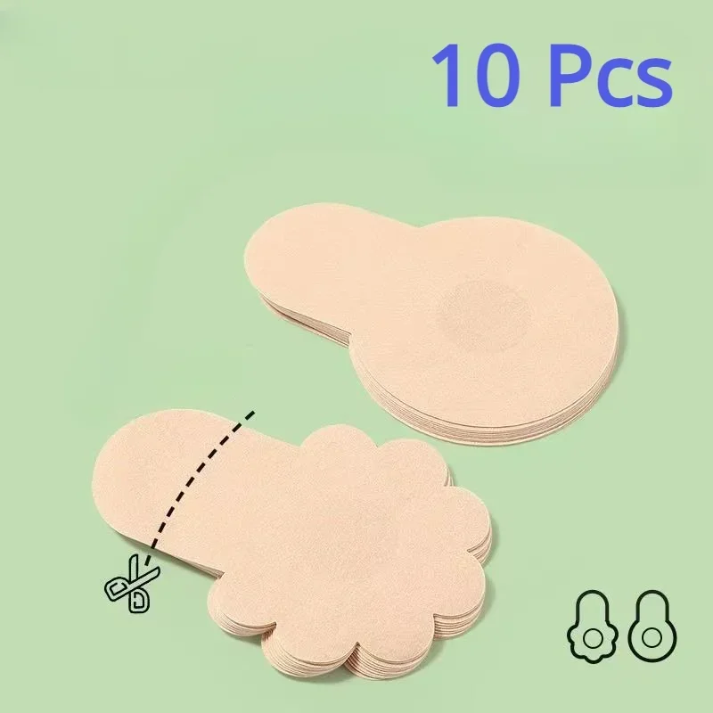 10pcs Women's Invisible Breast - Silicone Bra Adhesive のレビューと価格