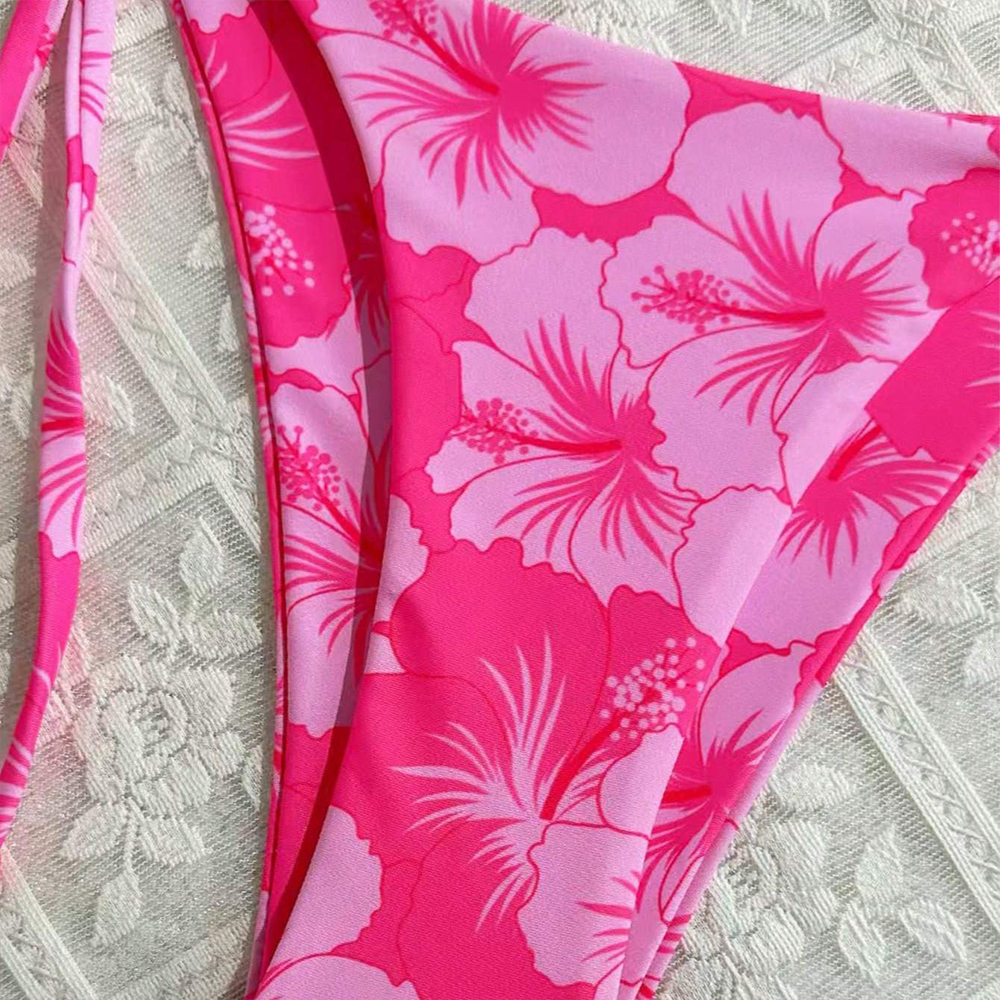 Women's Printed Vest Bikini+Th - Thong Bikini Women のレビューと価格