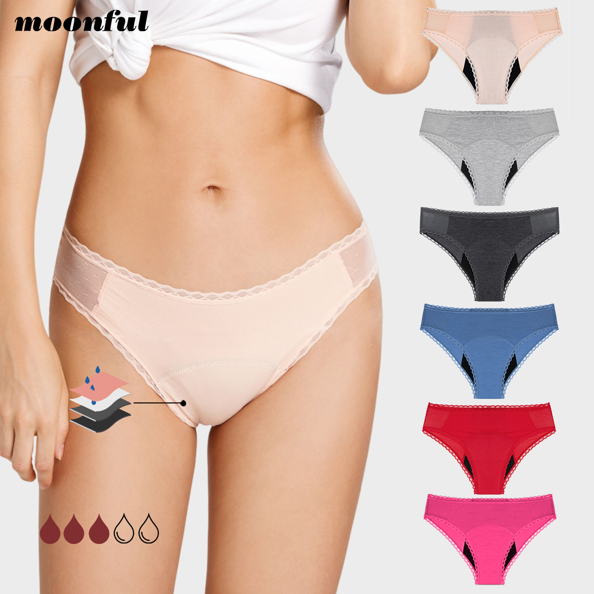 4 Layer Absorbent Menstrual Pa - Period Panty Absorbent のレビューと価格
