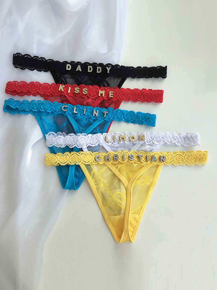 Custom Thong Panties with Name - Thong Bikini Women のレビューと価格
