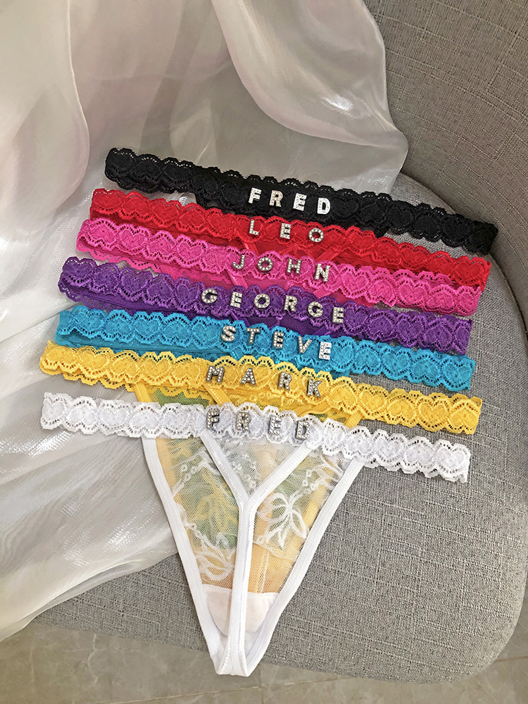 Custom Thong Panties with Name - Thong Bikini Women のレビューと価格
