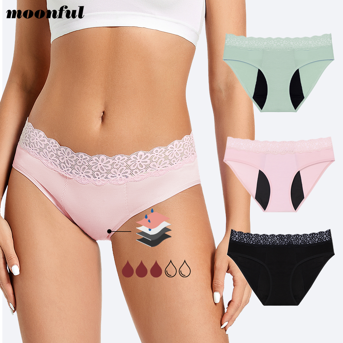 Menstrual Cycle Absorbent Unde - Period Panty Absorbent のレビューと価格