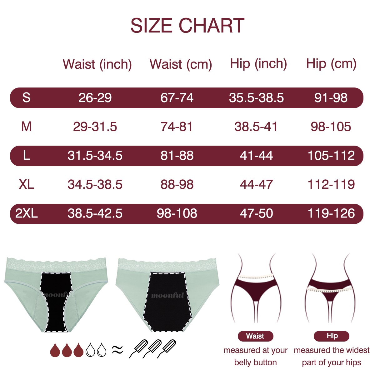 Menstrual Cycle Absorbent Unde - Period Panty Absorbent のレビューと価格