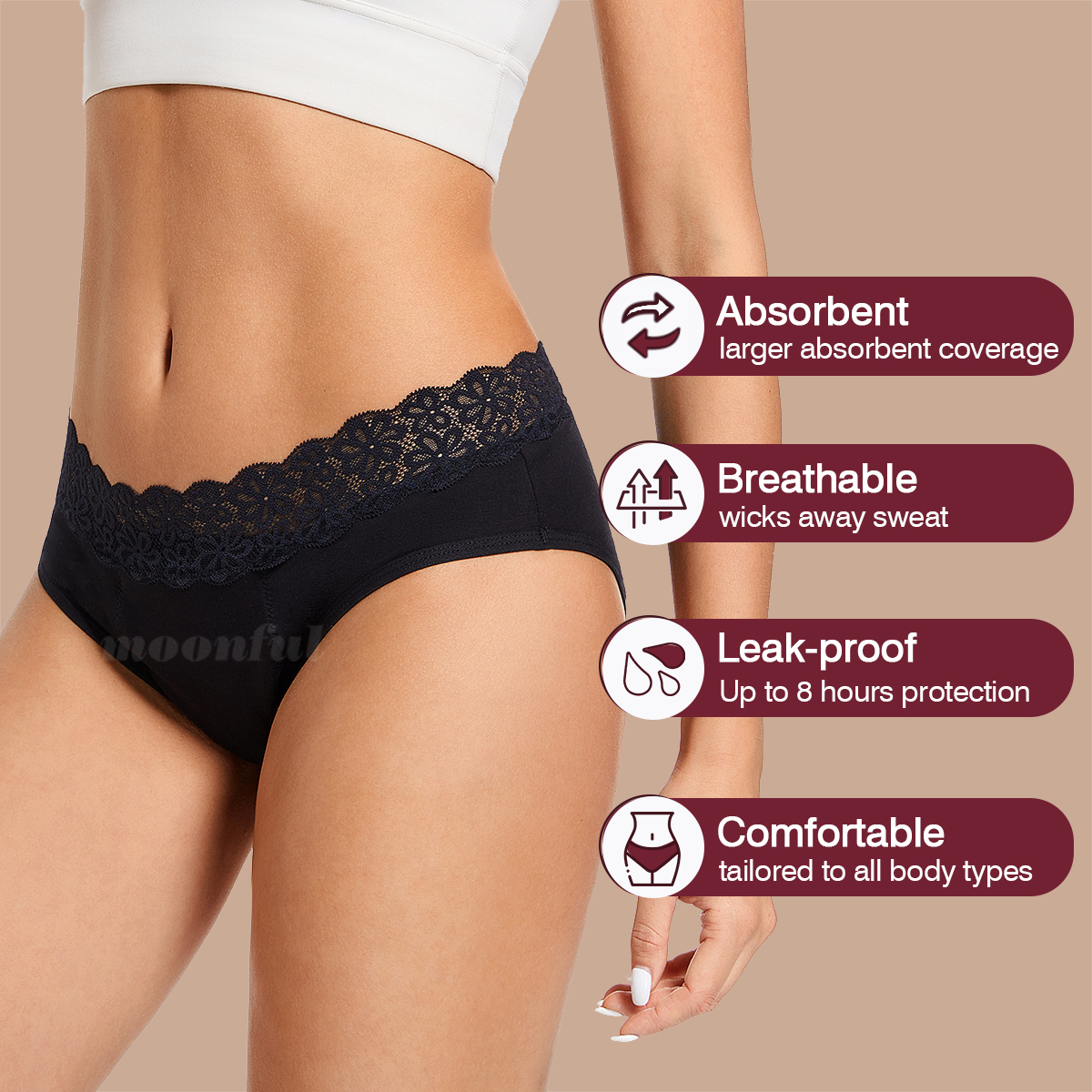 Menstrual Cycle Absorbent Unde - Period Panty Absorbent のレビューと価格