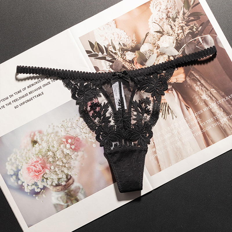 Lace Panties Sexy Thong Women  - Seamless Underwear Women のレビューと価格