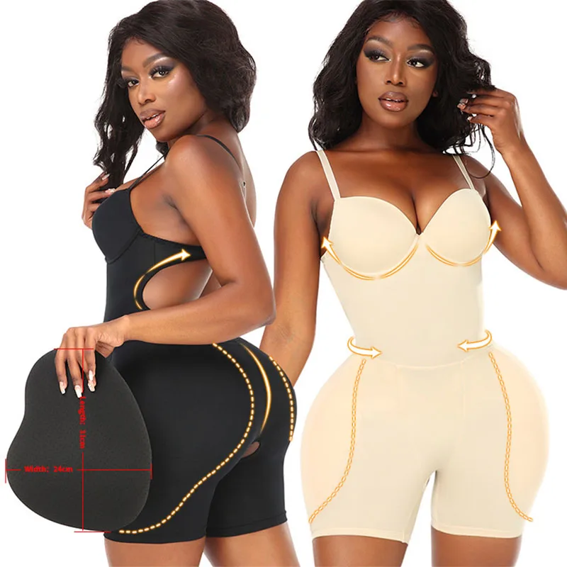 Bodysuits Shapewear Padded Hip - Shapewear Bodysuit Firm のレビューと価格