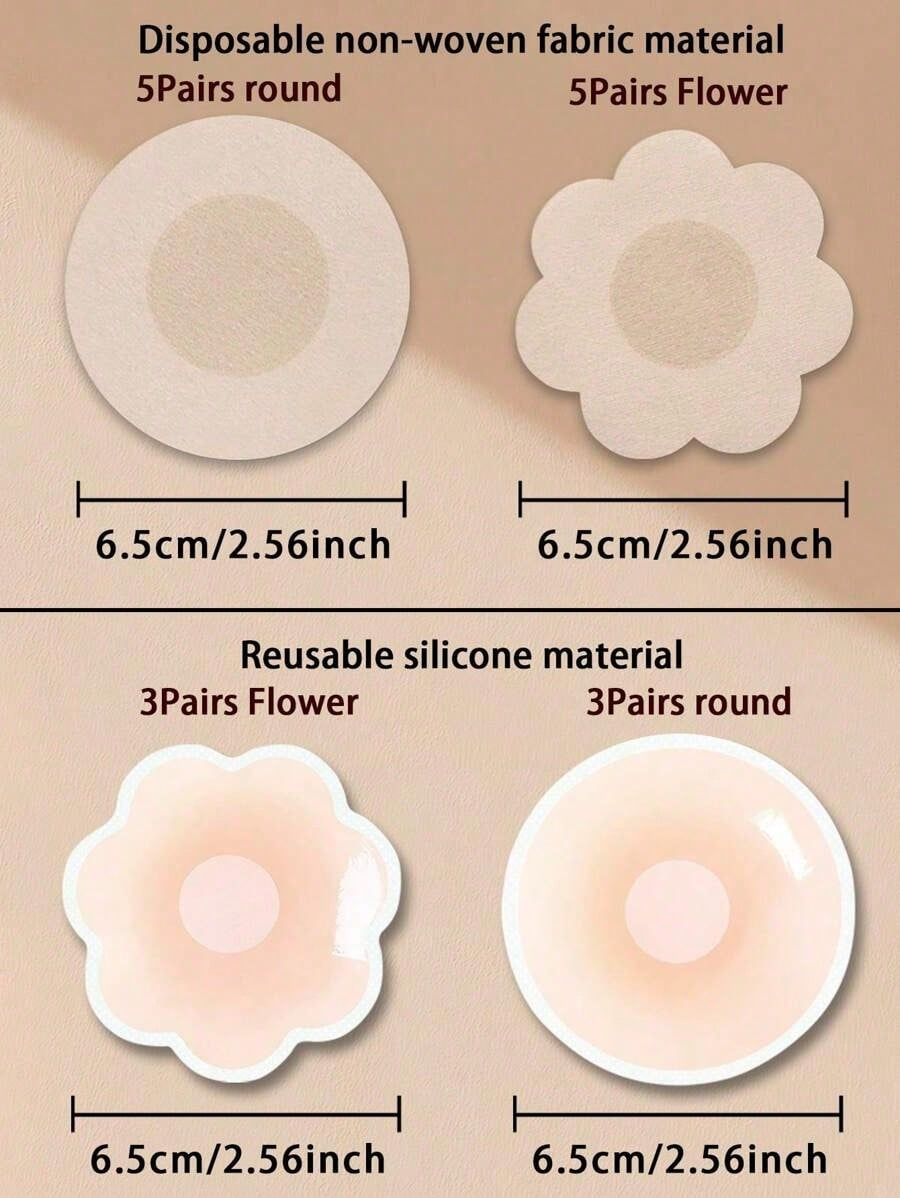 2Pcs Of Packaged Breast Sticke - Silicone Bra Adhesive のレビューと価格
