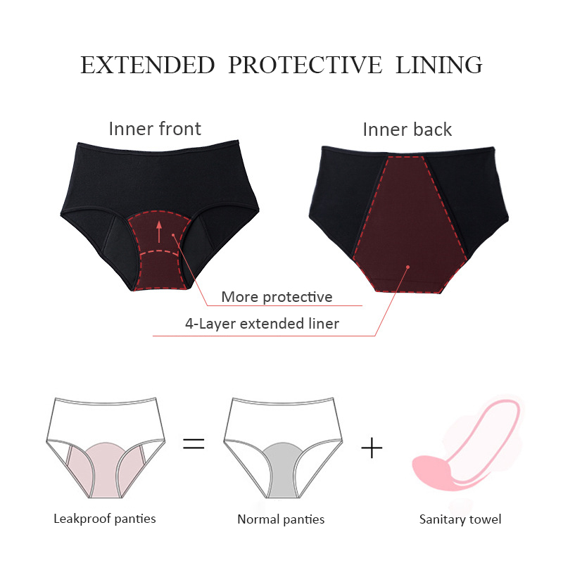 3Pcs Heavy Flow Menstrual Pant - Period Panty Absorbent のレビューと価格
