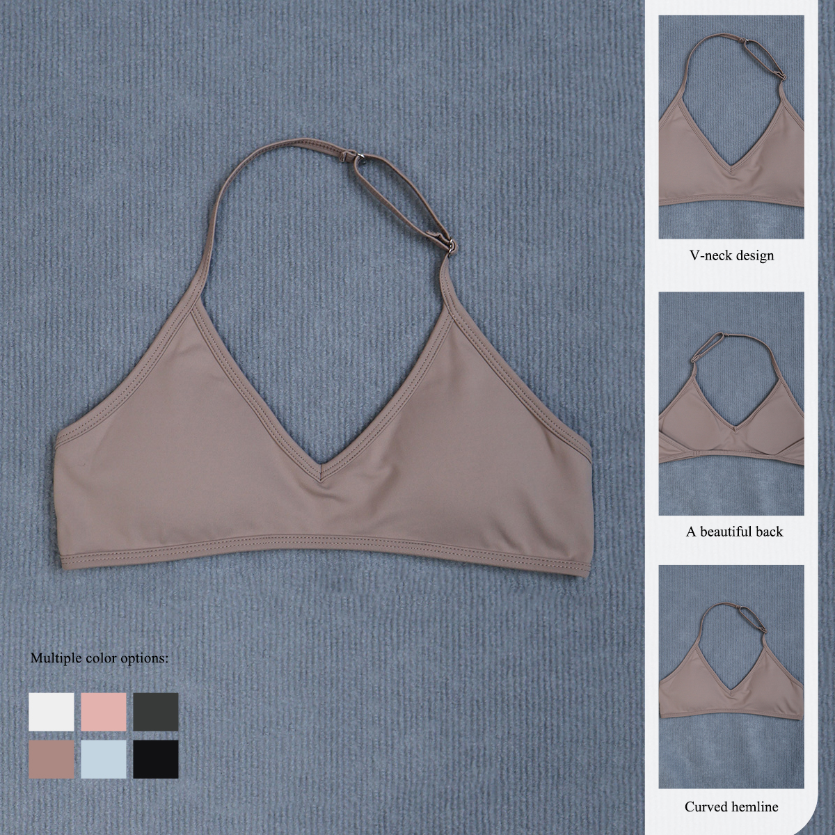 Women's Summer Halter Neck Pad - Sports Bra High Impact のレビューと価格