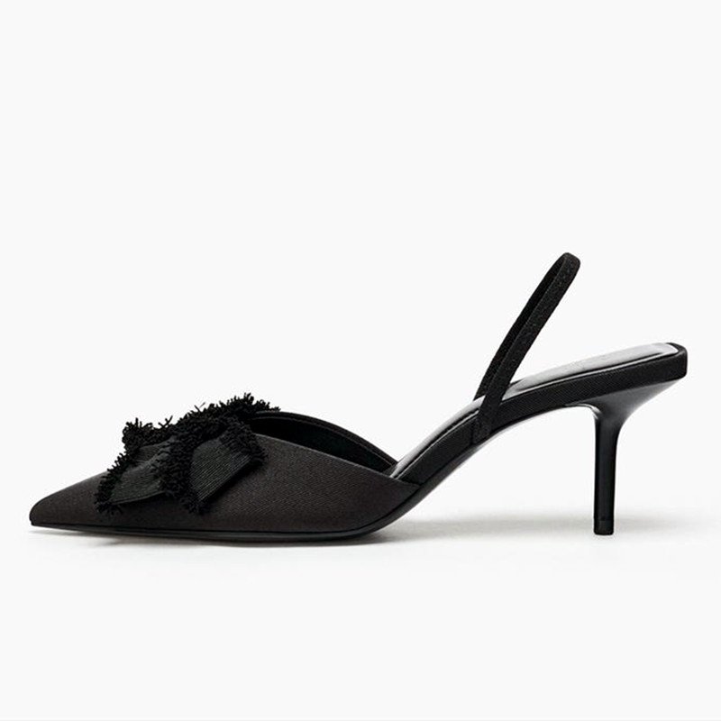 Fashion Black Satin Butterfly  - Slip Dress Satin のレビューと価格