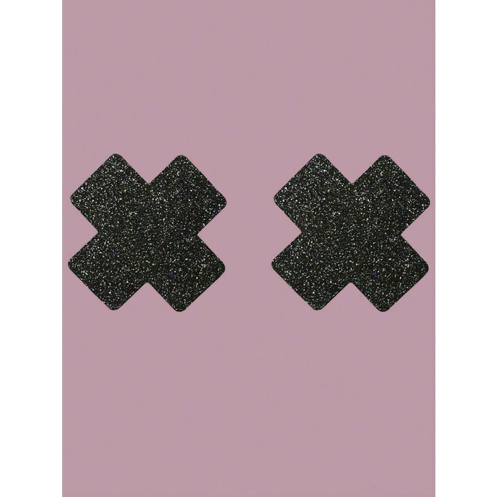 8pcs Glitter Cross Nipple Past - Nipple Cover Pasties のレビューと価格
