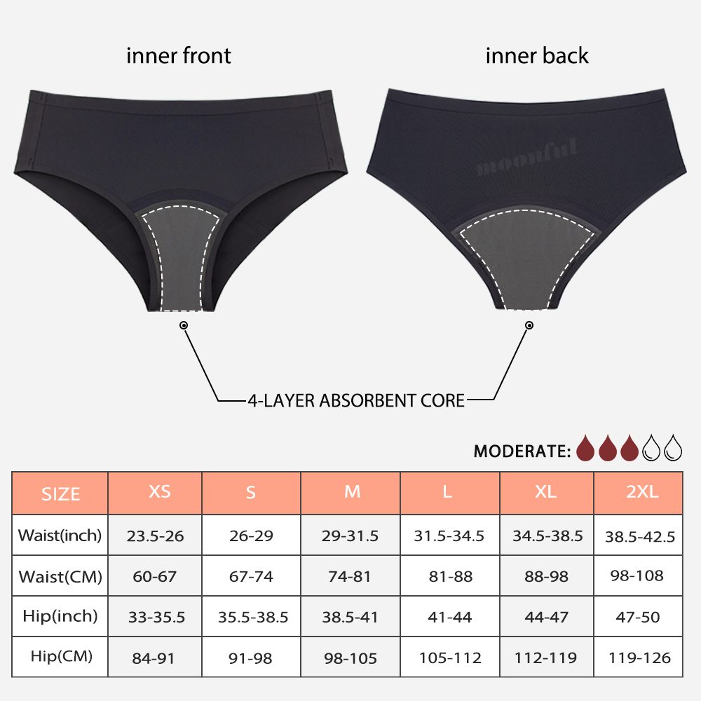 Seamless Menstruation Panties  - Period Panty Absorbent のレビューと価格