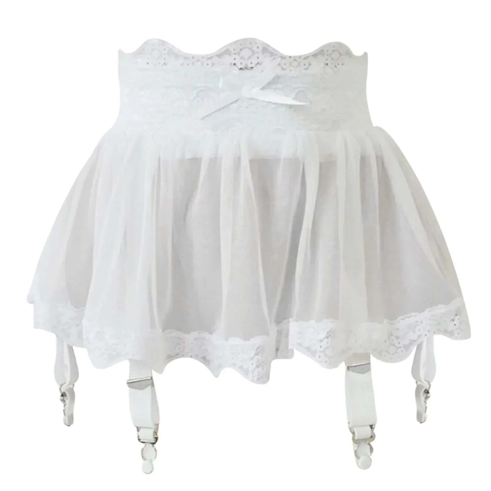 Women High Waist Lace Bandage  - Garter Belt Set のレビューと価格