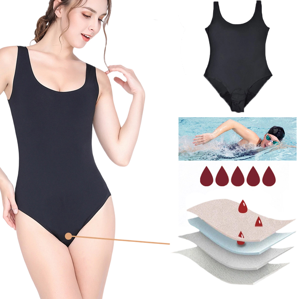 Menstrual Swimsuit Women 4 Lay - Period Panty Absorbent のレビューと価格