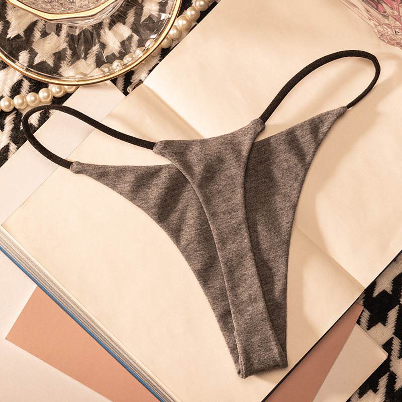 Low Waist Cotton Thong Women P - Thong Bikini Women のレビューと価格