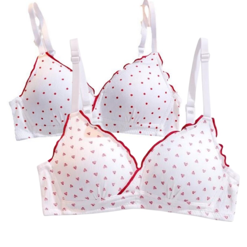 Cute Sweet Wireless Bra Set,Co - Bralette Wireless Soft のレビューと価格