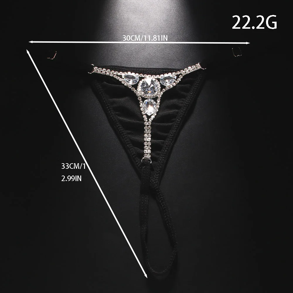 Sexy Round Rhinestone Thong Ad - Thong Bikini Women のレビューと価格