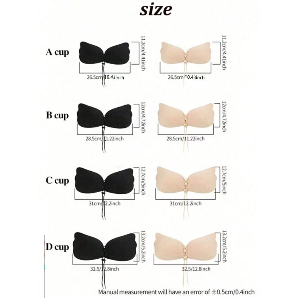 1/2pcs Wing-Shaped Adhesive Br - Silicone Bra Adhesive のレビューと価格