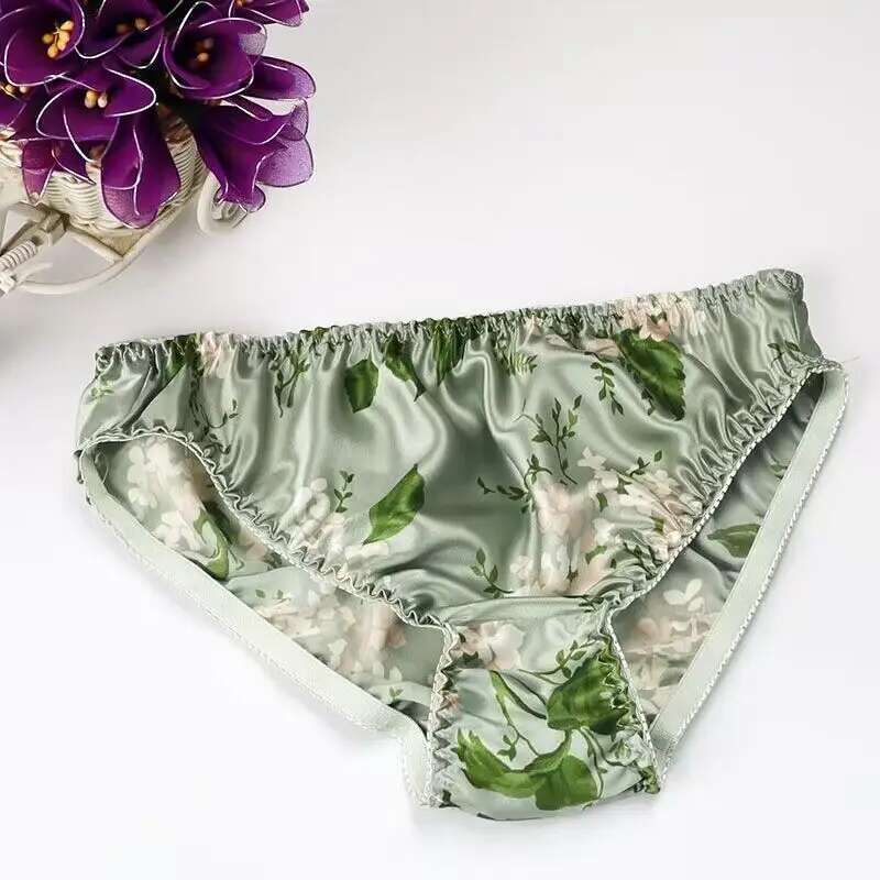 Summer Floral Print Ice Silk M - Boyshort Underwear のレビューと価格